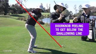 Doorknob Move to get below the shallowing line in the downswing [upl. by Tama]