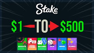 The 1 TO 500 Stake Challenge SUCCESS [upl. by Aneram]