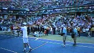 Andy Roddicks Final Career Point At Us Open As Brooklyn Decker Tears Up [upl. by Lraed605]