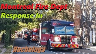 9 26 24 MONTREAL FIRE DEPT S I M RESPONSE IN HOCHELAGA MASIONEUVE [upl. by Arman385]