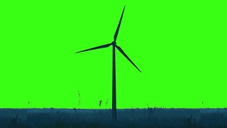 wind turbine  Wind Turbine Green Screen [upl. by Cal49]