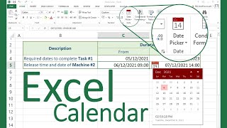 How to install Date Picker Calendar in Excel [upl. by Florian]