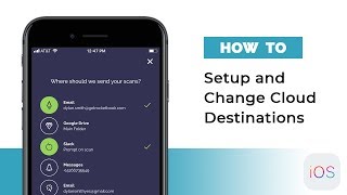 How To Setup and Change Cloud Destinations iOS  Rocketbook Guide [upl. by Adnawyek]