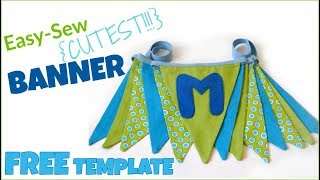 How To Make A Fabric Banner [upl. by Vivi]