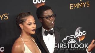 Chris Rock Megalyn Echikunwoke arriving at the 2016 EMMY Awards [upl. by Cirred]