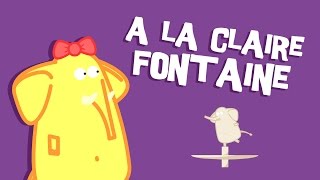 A La Claire Fontaine  Comptine pour enfant [upl. by Kerrie278]