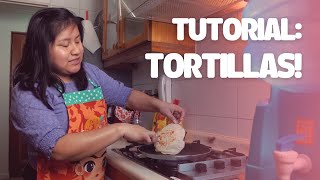 Tutorial de como hacer tortillas mexicanas [upl. by Launamme]