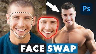 An EASY WAY To Swap Faces In Photoshop [upl. by Fawne393]