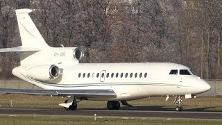 Dassault Falcon 7X OYJDE Air Alsie  Take Off at Airport BernBelp [upl. by Marshall]