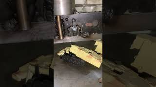 TANK vs hydraulic press hydraulicpress crushing satisfying viral [upl. by Akila]