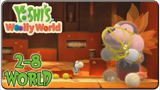 Yoshis Woolly World 100 Walkthrough World 28 Bunson the Hot Dogs Castle [upl. by Gardiner]