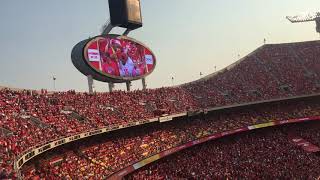 Arrowhead Stadium Tomahawk Chop 2021 Week 1 [upl. by Genevieve444]