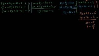 basiswiskunde oplossen stelsel 3 vergelijkingen [upl. by Milstone575]