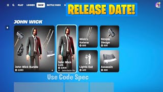 Fortnite John Wick Skin Release Date [upl. by Melisandra921]