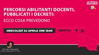 Percorsi abilitanti docenti pubblicati i decreti ecco cosa prevedono [upl. by Ynomrah]