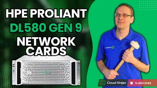 HPE ProLiant DL580 Gen 9 Server NICs  Network Card Options  PCIe 7 Mezzanine Installation [upl. by Esra]