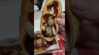 McRib in the UK mcdonalds mcrib food shorts travel travelwithtaz [upl. by Yeblehs187]