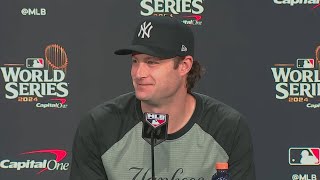 Gerrit Cole Pregame Press Conference  2024 World Series Game 4 [upl. by Naux]