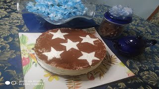 cheesecake pan di stelleتشيز كيك بارد بدون فرن مداق كيحمق بطريقة سهلة جدا [upl. by Noreik]