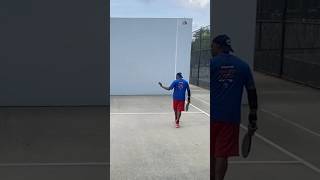 Paddleball classic serve amp kill paddleball paddles niceshot serves paddlesports nycsports [upl. by Godliman]