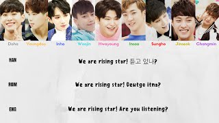 BOYS24  Rising Star Color Coded Lyrics  HanRomEng [upl. by Ginnie672]