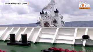 China Releases Video Said To Show Collision With Philippine Vessel In South China Sea  News9 [upl. by Assirim]