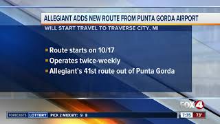 Allegiant adding to flight to Michigan from Punta Gorda [upl. by Odnam]