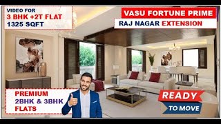 Vasu Fortune Residency 3 bhk in Raj Nagar Extension☎️9560955050Raj Nagar extension Ghaziabad flats [upl. by Naveb20]