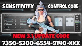 Bgmi New Update 31 Sensitivity code  Bgmi 4 finger claw control [upl. by Sculley]