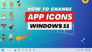 How to Change App Icons on Windows 11 [upl. by Atinauj987]