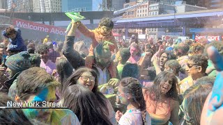 NYC Holi Hai Festival The Seaport March 25 2024 [upl. by Rabush335]