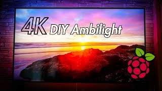 DIY 4K UHD Ambient Light quotAmbilightquot mit dem Raspberry Pi 3 ausführlich  Tips Tricks amp More [upl. by Romo702]