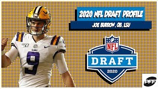 Joe Burrow 2020 NFL Draft Profile  PFF [upl. by Clere]