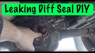 How to Replace a Rear Differential Pinion Seal [upl. by Saffian895]