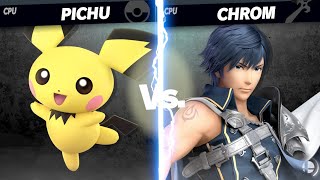 Super Smash Bros Ultimate Pichu vs Chrom [upl. by Ylram]