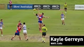 Kayle Gerreyn  Dominating Performance  WAFL Colts Round 16 [upl. by Asilram]