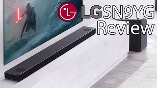 LG SN9YG Review 2020 512 Wireless Soundbar Dolby Atmos  Vision amp Google Assistant [upl. by Martica]