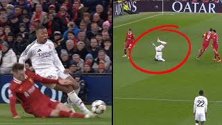 🤯 Conor Bradley CRAZY TACKLE on Mbappe to Deny his shot vs Liverpool [upl. by Evyn]