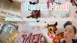 Temu Haul 🤩 Art supplies 😱 Washisticker 💵 Stanzen 😎Coole Weihnachtshose 😍 reinschauen😍 cooles Papier [upl. by Ahsuoj]