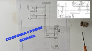 CITOFONIA PRIMA PARTE SCHEMA ELETTRICO DI COLLEGAMENTO [upl. by Naihs]