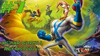 Earthworm Jim HD  Part 7  Original Difficulty  Intestinal Distress amp Andy Asteroids VII [upl. by Lokin]