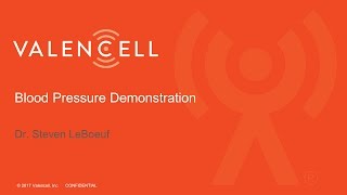 Valencell Blood Pressure Demonstration [upl. by Jacoby]