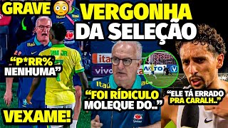 ATITUDE REVOLTANTE DE VINI JR NA SELEÇÃO APÓS VEXAME QUE DEIXOU JOGADORES E DORIVAL TRANSTORNADOS [upl. by Assillem]