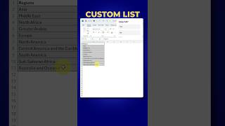 How to create custom list in excel  very easy step by step guide  save time [upl. by Heyer]