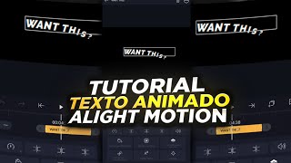 ✅FACÍLCOMO FAZER TEXTO ANIMADO NO ALIGHT MOTION V3 [upl. by Garek]