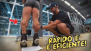 Como treinar PANTURRILHAS de forma RÁPIDA e EFICIENTE  É possível [upl. by Aramen]