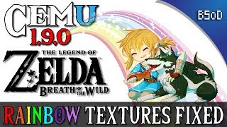 Cemu 190  Rainbow Textures Fixed  Zelda Breath of the Wild [upl. by Otilegna]