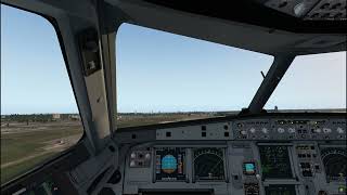 Toliss A321 Takeoff from CYUL 24L [upl. by Kamin855]