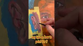 how to paint EAR art viralvideos shorts [upl. by Carma908]