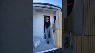 BEST SHOWER IN A VAN shorts vanlife vanbuild vantour [upl. by Lewls]